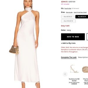 Revolve - Darcy Backless Dress (Size 2)